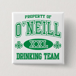 Badge Carré 5 Cm Équipe potable irlandaise d'O'Neil