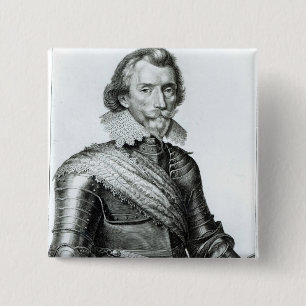 Badge Carré 5 Cm Ęr duc de William Cavendish de Newcastle