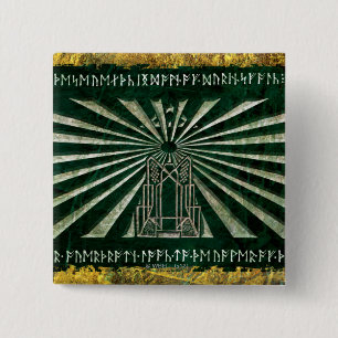Badge Carré 5 Cm Erebor Graphic