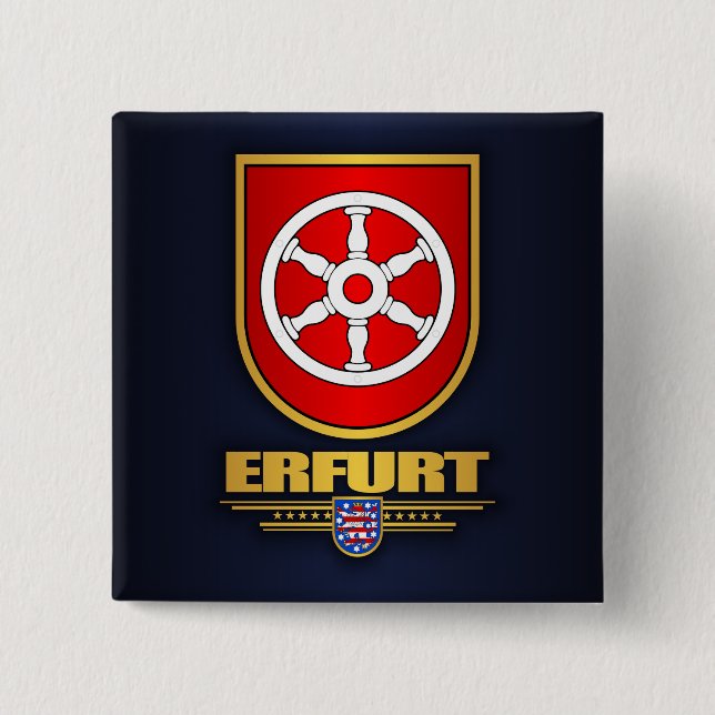 Badge Carré 5 Cm Erfurt (Devant)