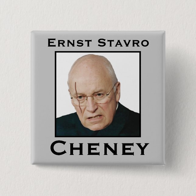 Badge Carré 5 Cm Ernst Stavro Cheney (Devant)