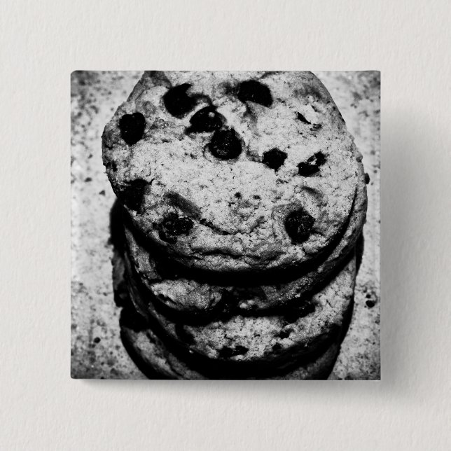 Badge Carré 5 Cm escalier de biscuits (Devant)
