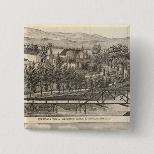 Badge Carré 5 Cm Esden, Résidences de Clary