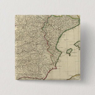 Badge Carré 5 Cm Espagne et Portugal