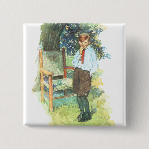 Badge Carré 5 Cm Espiègle