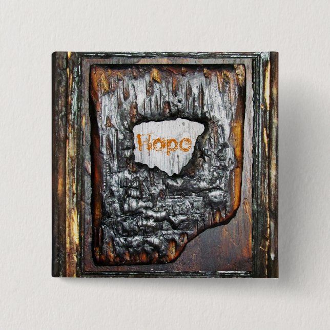 Badge Carré 5 Cm Espoir (Devant)