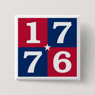 Badge Carré 5 Cm Esprit De 1776