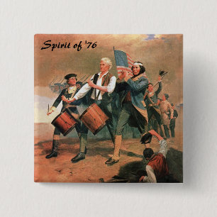 Badge Carré 5 Cm Esprit de '76