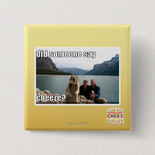 Badge Carré 5 Cm Est-ce que quelqu'un a dit le cheeze ?