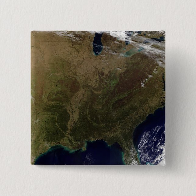 Badge Carré 5 Cm Est des États-Unis 3 (Devant)