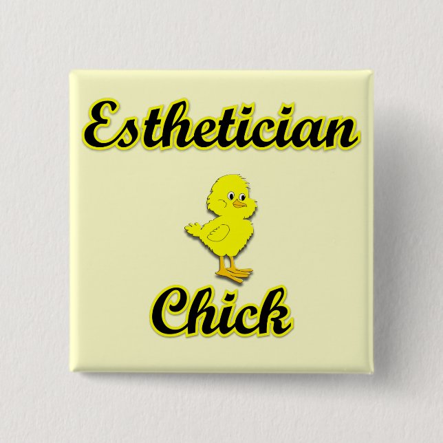 Badge Carré 5 Cm Esthétique Chick (Devant)