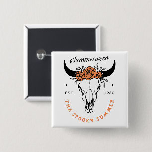 Badge Carré 5 Cm esthétique country de fête estivale effrayante de