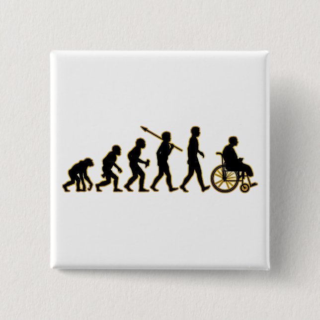 Badge Carré 5 Cm Estropié (Devant)