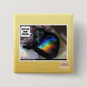 Badge Carré 5 Cm Et je peux aussi le faire taire.