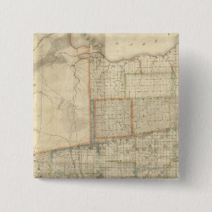 Badge Carré 5 Cm État de l'Ohio 2