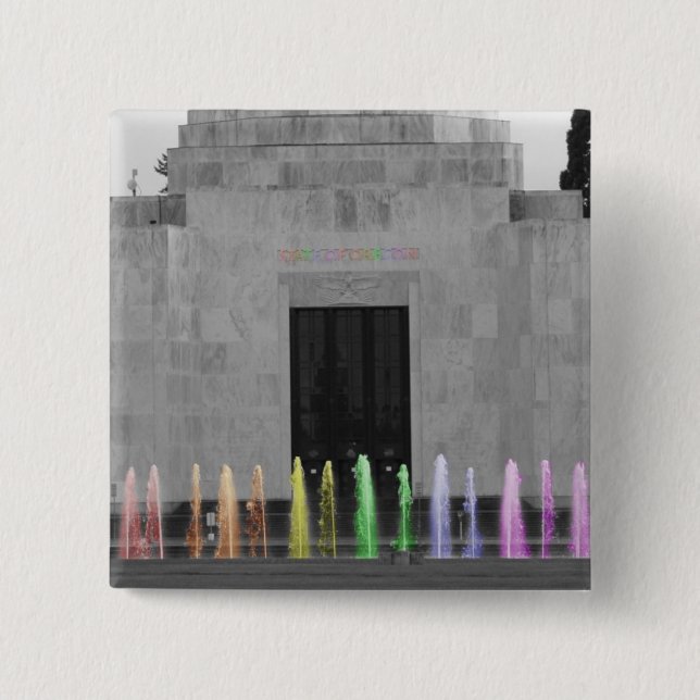 Badge Carré 5 Cm état d'homosexuel (Devant)