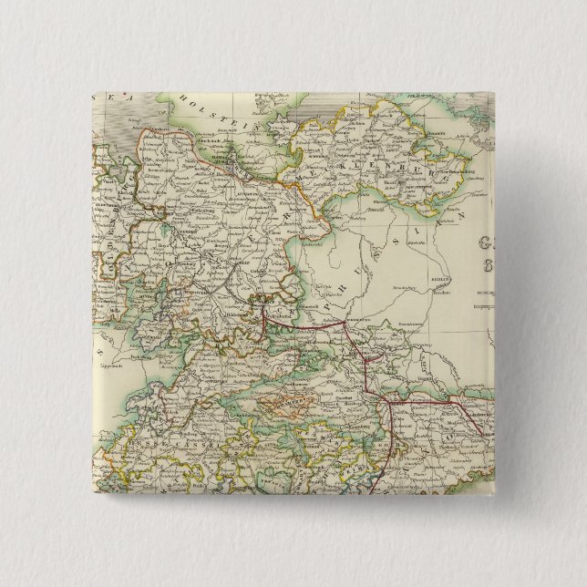 Badge Carré 5 Cm États allemands (Devant)