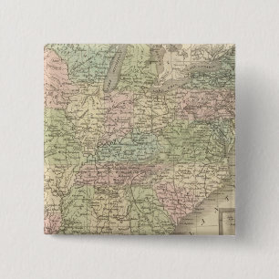 Badge Carré 5 Cm États-Unis 18