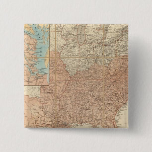 Badge Carré 5 Cm États-Unis 2