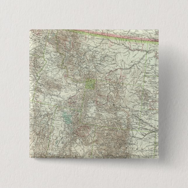 Badge Carré 5 Cm États-Unis 22 (Devant)