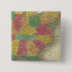 Badge Carré 5 Cm États-Unis 33