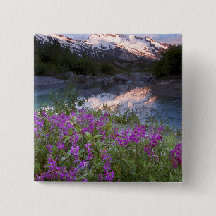 Badge Carré 5 Cm États-Unis, Alaska, zone sauvage d'Alsek-Tatshensh