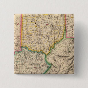Badge Carré 5 Cm États-Unis, Amérique 50 sept