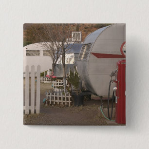 Badge Carré 5 Cm États-Unis, Arizona, Bisbee: Motel Shady Dell, Tou
