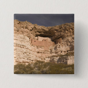 Badge Carré 5 Cm États-Unis, Arizona, Camp Verde : Château Montezum