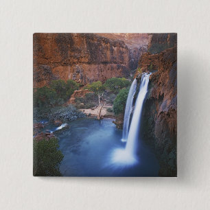 Badge Carré 5 Cm États-Unis, Arizona, Grand Canyon, chutes Havasu