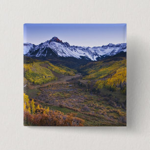 Badge Carré 5 Cm États-Unis, Colorado, Montagnes Rocheuses, San Jua