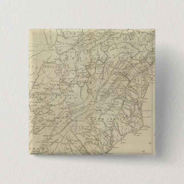 Badge Carré 5 Cm États-Unis d'Amérique 2 (Devant)