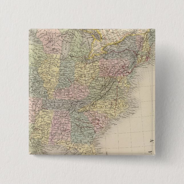Badge Carré 5 Cm États-Unis d'Amérique 9 (Devant)