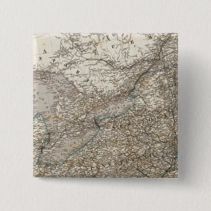 Badge Carré 5 Cm États-Unis d'Amérique Nord-Est