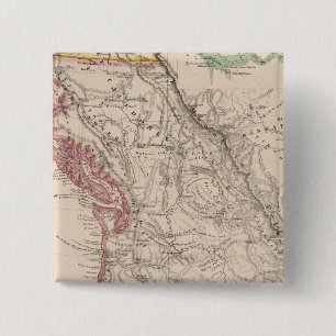 Badge Carré 5 Cm États-Unis de l'Ouest