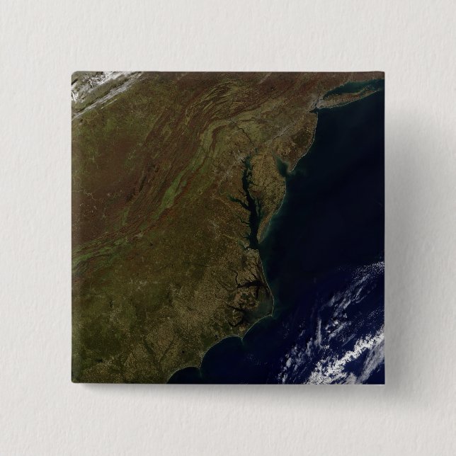 Badge Carré 5 Cm États-Unis du centre de l'Atlantique (Devant)