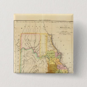 Badge Carré 5 Cm États-Unis du Missouri