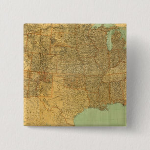 Badge Carré 5 Cm États-Unis et territoires