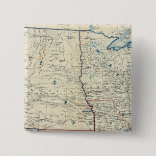 Badge Carré 5 Cm États-Unis Juin 1862