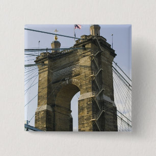 Badge Carré 5 Cm États-Unis, Ohio, Cincinnati : suspension de Roebl