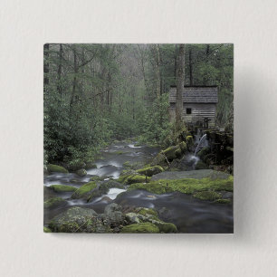 Badge Carré 5 Cm États-Unis, Tennessee, Great Smoky Mountains Natio