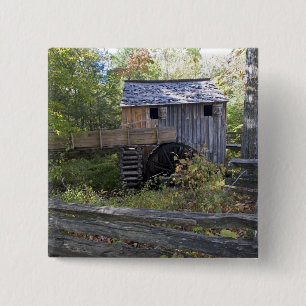 Badge Carré 5 Cm États-Unis - Tennessee. Moulin à câble dans la rég