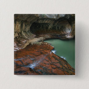 Badge Carré 5 Cm États-Unis, Utah, Parc national de Zion. Scénique