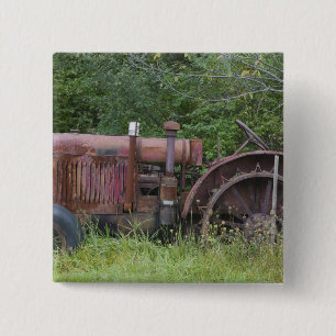 Badge Carré 5 Cm États-Unis, Vermont, MANCHESTER : Tracteur agricol