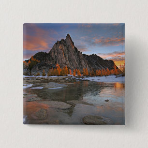 Badge Carré 5 Cm États-Unis, Washington, montagnes Cascade. Prusik