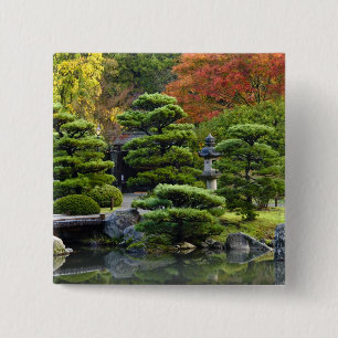Badge Carré 5 Cm ÉTATS-UNIS, Washington, Seattle, Arboretum, Japona