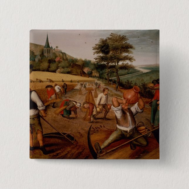 Badge Carré 5 Cm Été (Devant)