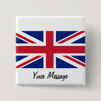 Étiquette de nom d'insigne de drapeau d'Union Jack