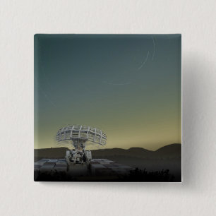 Badge Carré 5 Cm Étoiles de vrombissement