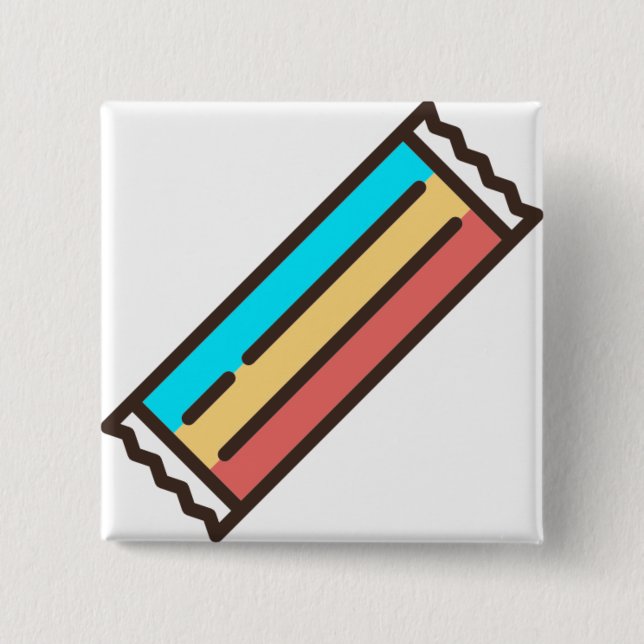 Badge Carré 5 Cm étouffant (Devant)